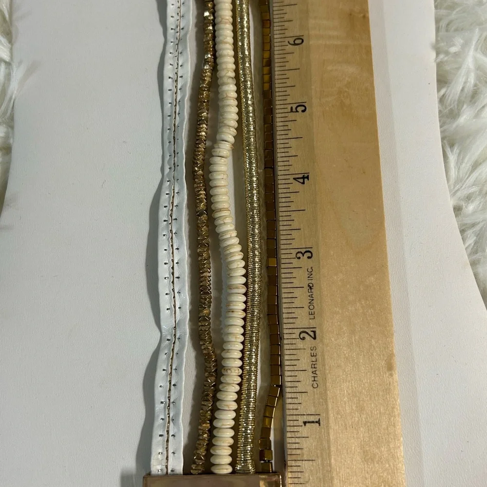 Victoria Emerson Gold and Cream Bracelet Set - Picture 4 of 9